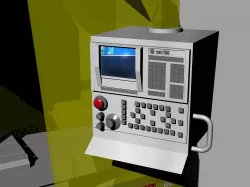 CNC machine 2 3D model