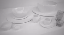 Contemporary Dinnerware 3D model