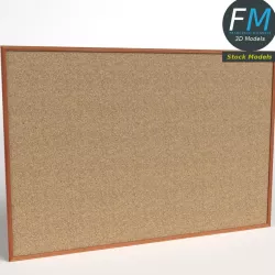 Corkboard Low-poly  3D model