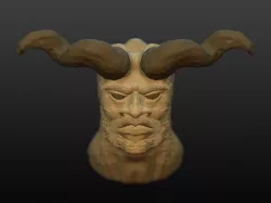 Demon Sculpture (OBJ)