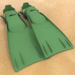 Dive flippers 3D model