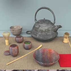 Dogu Traditional Items For Japanese Tea Ceremony 3D model