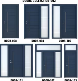 Door Collection-002 Blue 3D model