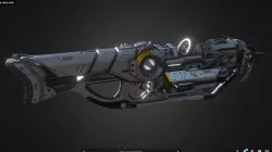 DX5 Mobility Rifle Low-poly  3D model