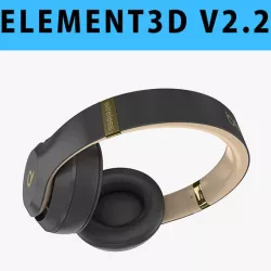 E3D - Apple Beats Studio3 Wireless OverEar Headphones Shadow  3D model