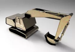 excavator ekskavatör 3d doll oyuncak model