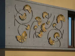 flower mural 3D model
