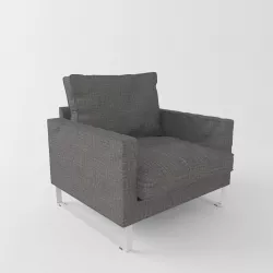 fluffy armchair 3D model