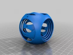Gyro Cube for SLA Printers (rotated layers for easier printing)