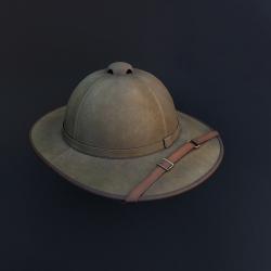 Beach hat for men 3D model