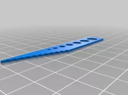 Hole diameter and length measurement tool (ruler/guide)