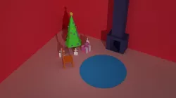 Home christmas Low-poly  3D model