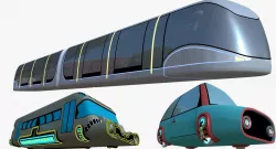 Hover vehicles collection 3D model
