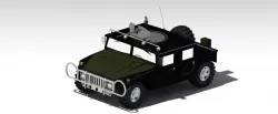 Hummer Army with Gun