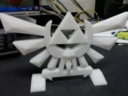 Legend of Zelda stading hyrule's crest