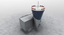 LKKV Control Tower Low-poly  3D model