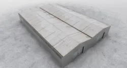 LKKV Double Hangar Low-poly  3D model