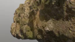Low poly nature rock facades environment assets Low-poly  3D model