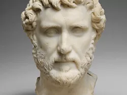 Marble portrait of the emperor Antoninus Pius
