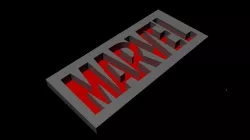 Marvel Studios Logo Low-poly  3D model