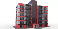 Modern townhouse 3D model