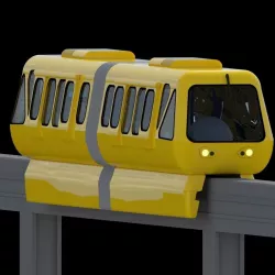 Monorail Train 3D model