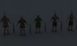 Naxi warrior 3D model