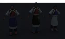 Naxi woman 3D model