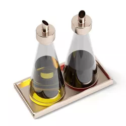 Oil and Sauce Bottles 3D Model 3D model