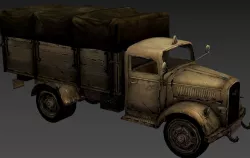 Opel Blitz  Low-poly  3D model