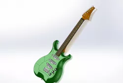 Original Design Custom Electric Guitar with Strat style pickups