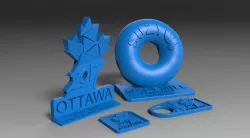 Ottawa150 anniversary (3DP models)