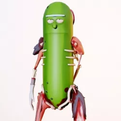 Pickle Rick Low-poly  3D model