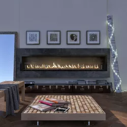PLANIKA FLA3 CS in casing A with ANIMATED FIRE 3D model