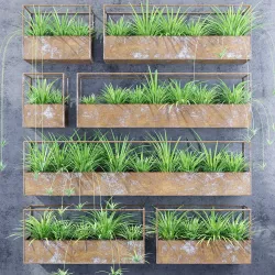 Rectangular shelves two 3D model
