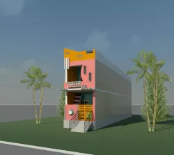 Residential Building G+1(660 Sq.ft