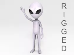Rigged Alien Character 3D model