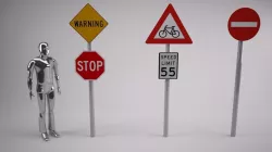 Road Signs with place holders 3D model