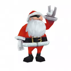 Santa Father Christmas Low-poly  3D model