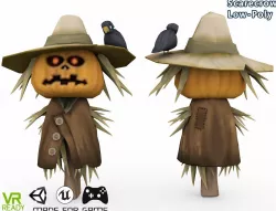 Scarecrow Low Poly Low-poly  3D model