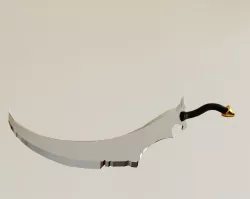 Scimitar - Ancient Persian Sword Low-poly  3D model
