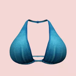  Sexy Blue Bra 01 Low-poly  3D model