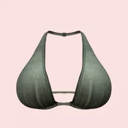 Sexy Gray Bra 01 Low-poly  3D model