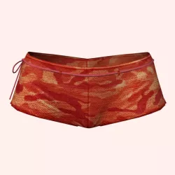 Sexy Red Army Shorts Low-poly  3D model