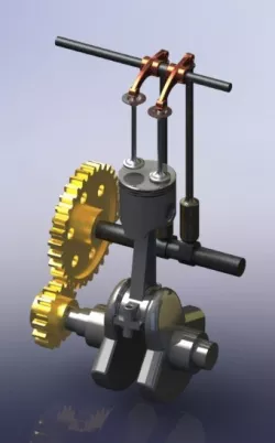 Single Cylinder Engine working