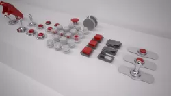 Switches and Buttons 3D model