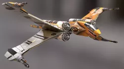 T-Fighter space superiority fighter Low-poly  3D model