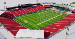 Toyota Stadium - Texas Low-poly  3D model