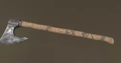 Tribalistic Slavic Axe 3D model