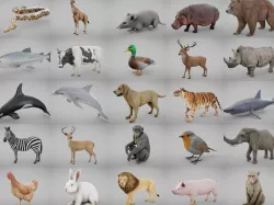 Ultimate Animal Collection Low-poly  3D model